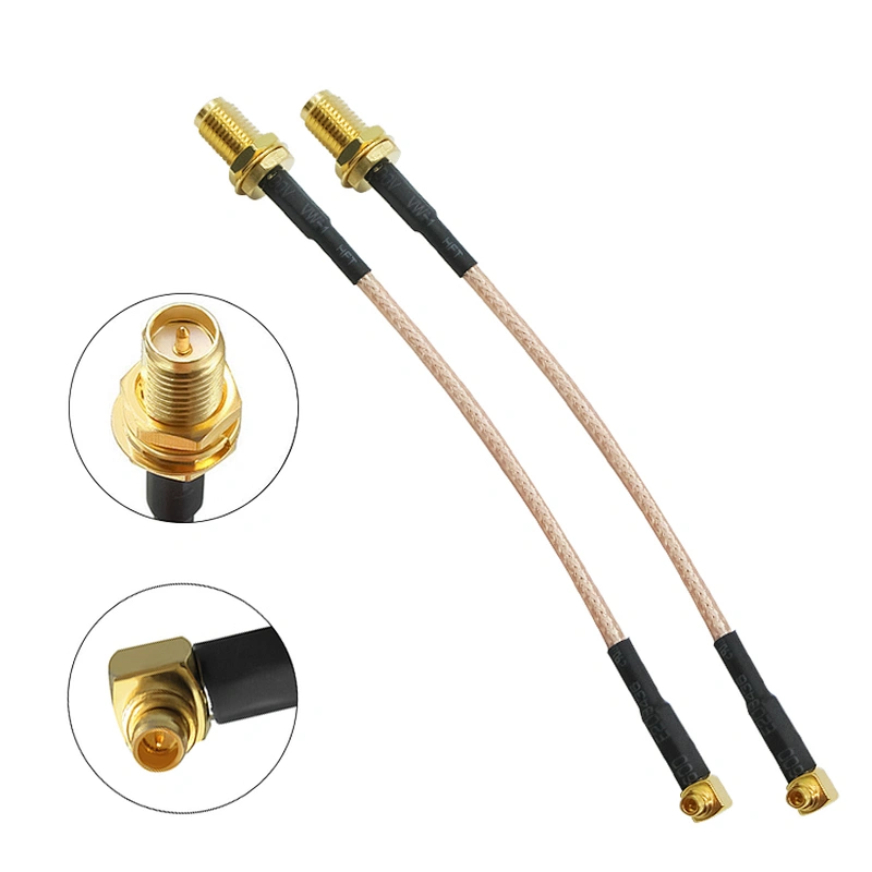 High Quality OEM RF Coaxial Cable SMA MCX BNC TNC MCX FAKRA male female connector with RF1.13 RG174 RG178 RG316 RG58 cable