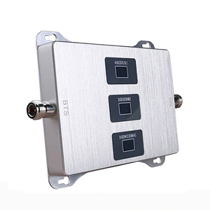 Tri band 2G GSM 3G 4G DCS signal repeater 900 / 2100 / 1800mhz mobile signal booster