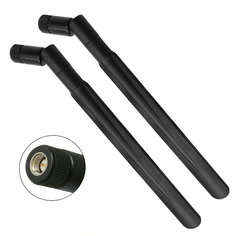 High Gain 2.4ghz 5.8ghz dual antenna Sma Rod rubber Antenna for Booster