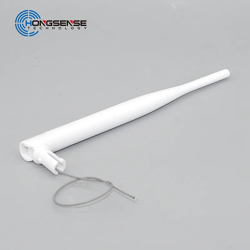 stock Processing 2.4ghz Omni Wifi rubber router antenna 5dbi with 1.13 cable white