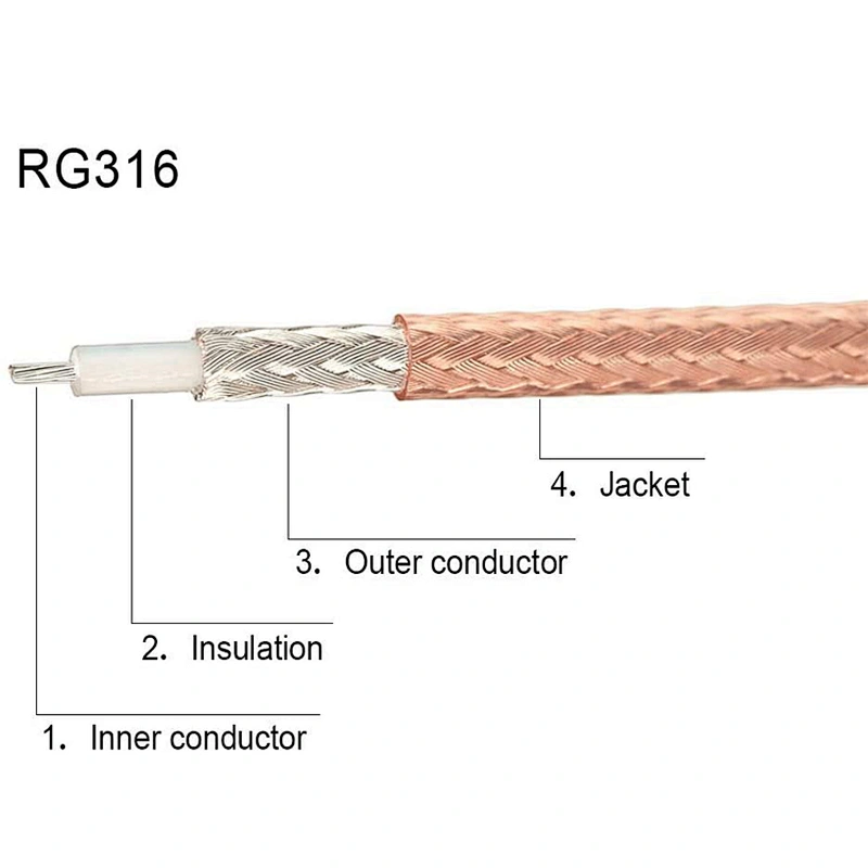 SMA -TS9 Adapter SMA Female to Y Type TS9 Male Angle Connector Jumper Pigtail Cable RG316 Cable