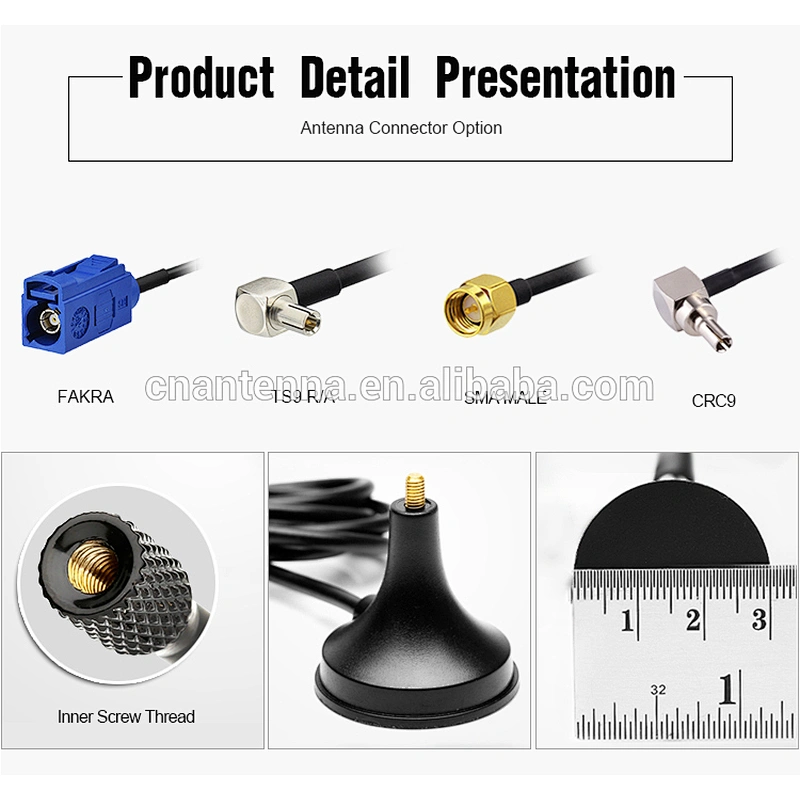 3G Base Helical Magetic Antenna Pure Copper Spring Antenna Car Bus Antenna