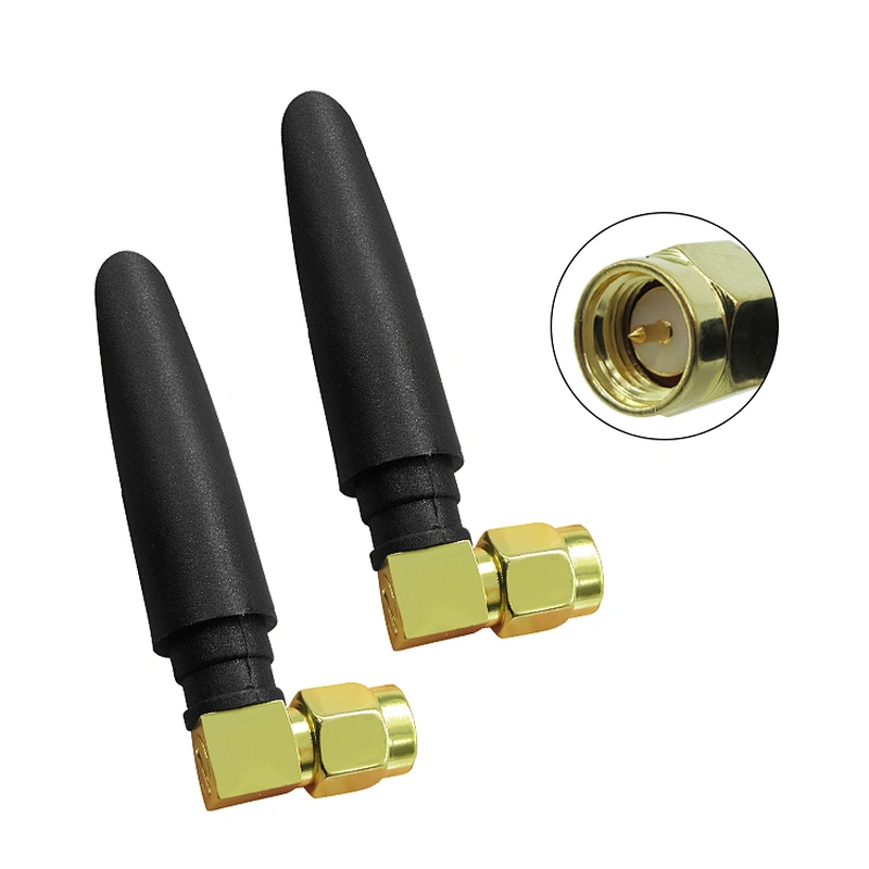 Wide range 2400Mhz Wifi whip dipole antenna steady sma connector