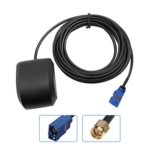 Hongsense GPS Antenna External Active miniature gps Antenna 3-5V 28dB 3 Meter fakra connector