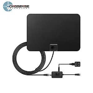 4K 25DB High Gain HD TV DTV Box Digital TV Antenna EU Plug Booster Active Indoor Aerial  Flat Design antenna