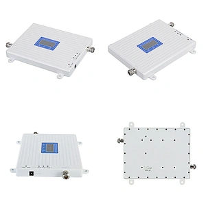 27dBm Triple Band 900 1800 2100 Cell Phone Signal Repeater GSM DCS WCDMA 3G 4G Signal Booster