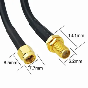 Loss Coaxial Extension Cable 50 ohm Coaxial 3DFB Cables SMA Male Plug to RP SMA Female Jack
