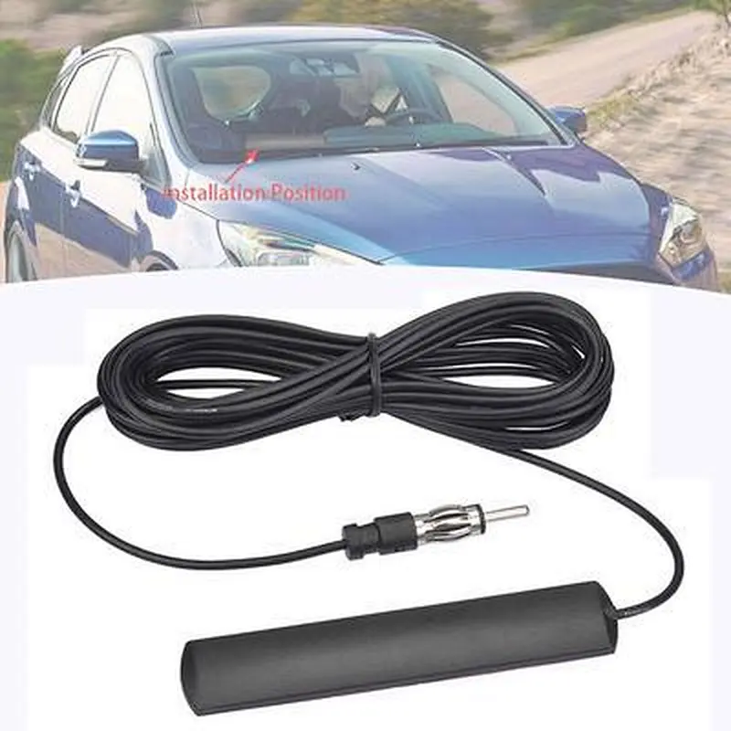 Car Adhesive Mounting FM Antenna Vehicle AM FM Patch Antenna