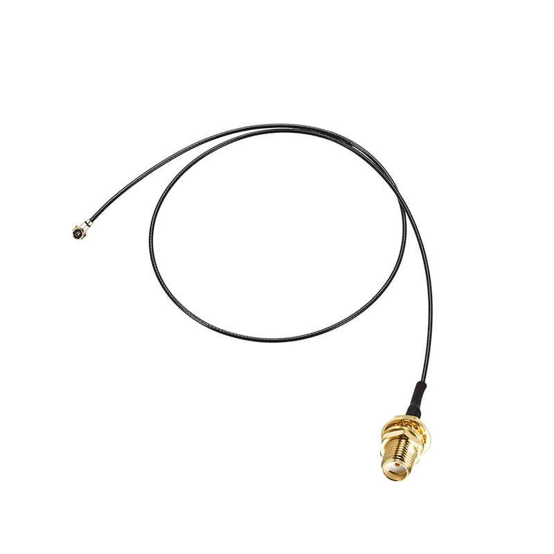 RF0.81 Distribution electrical IPEX 4 to RP-SMA-K Antenna WiFi Pigtail Cable 10cm Black
