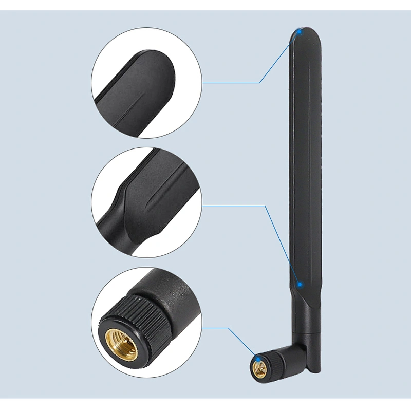 High Gain 7dBi Omni 2.4GHz Hotspot Wireless Router 2.4G WiFi Rubber Duck Antenna with SMA Connector