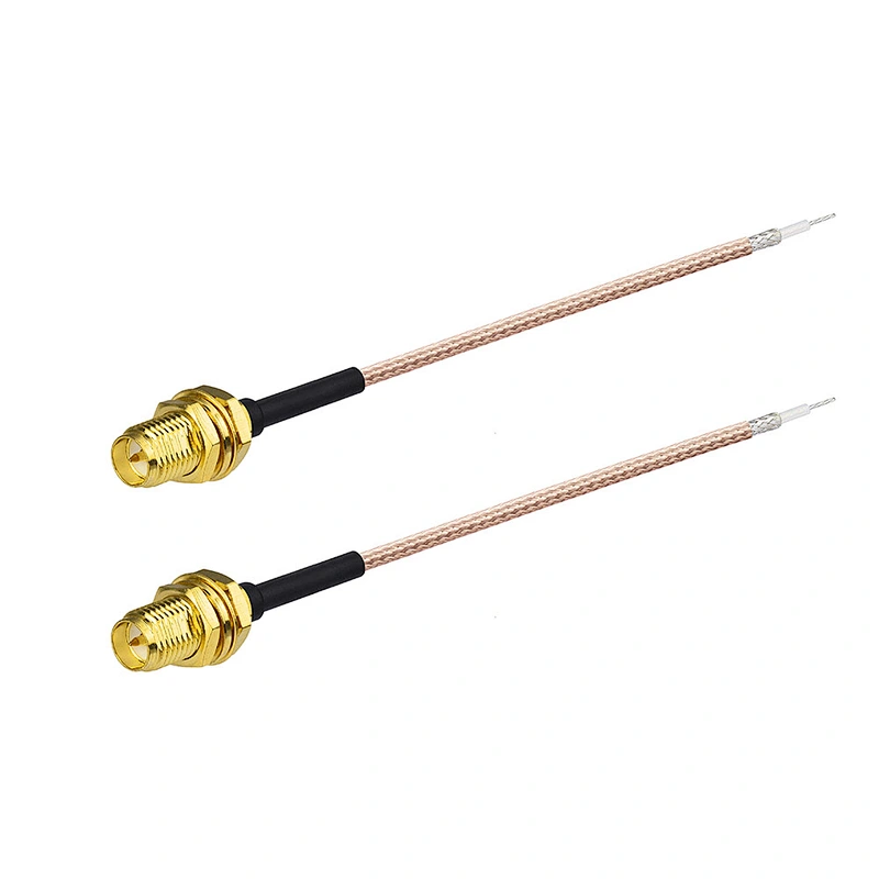 RG178 Coaxial Cable In Communication Usage With SMA To stripped end Connector