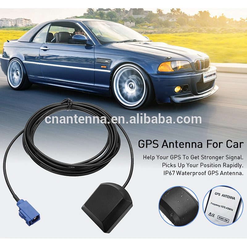 Wholesale 1575.42MHz 28dBi Active External Car GPS Antenna With Fakra Connector