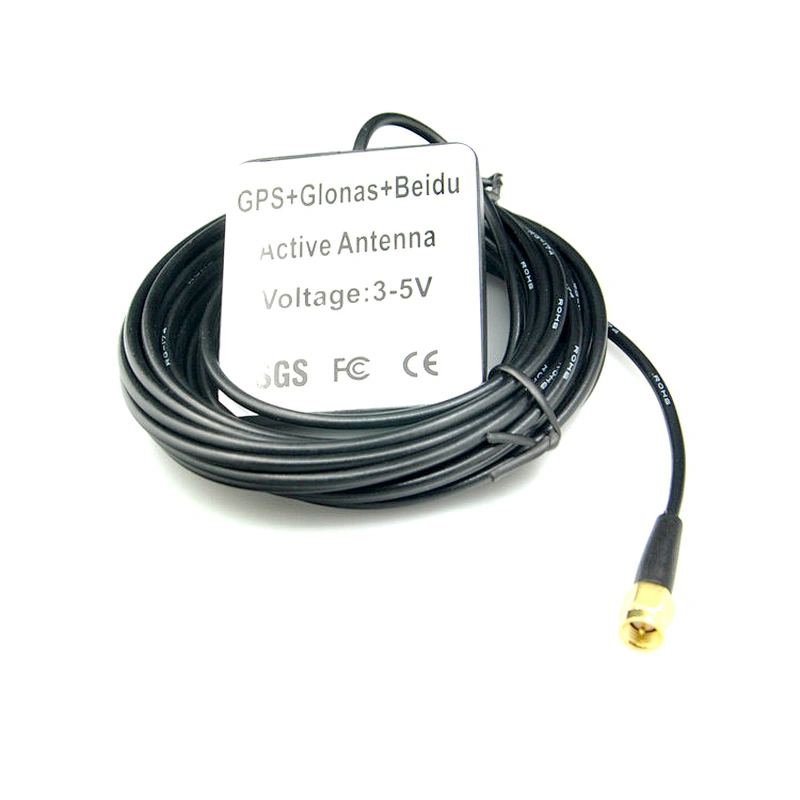 Hongsense GPS Antenna External Active miniature gps Antenna 3-5V 28dB 3 Meter fakra connector