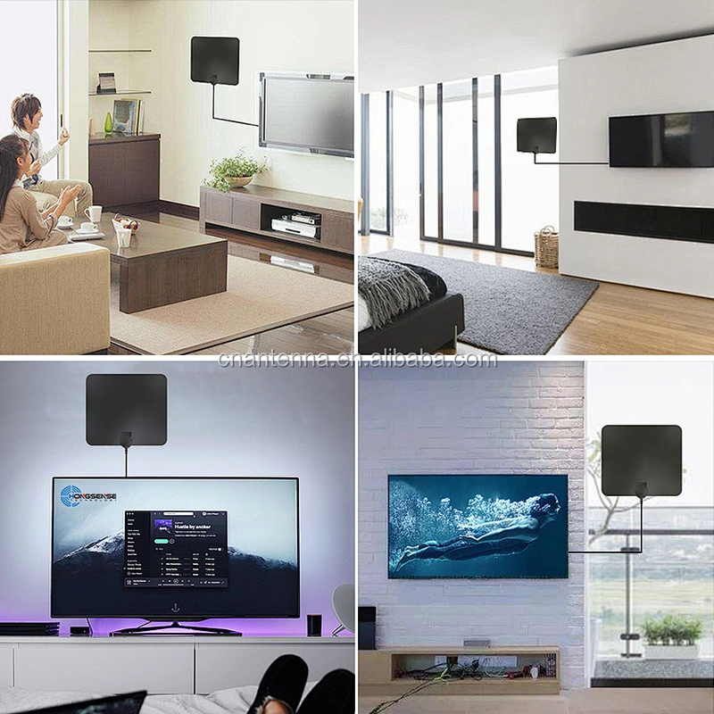 Customizable Upgrade High Quality Indoor Adapter Coax Cable TV Antenna with IEC Connector