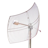 High Gain Long Range 3G 4G Lte 2*24dbi 1700-2700MHz Outdoor Directional MIMO Grid Parabolic Antenna