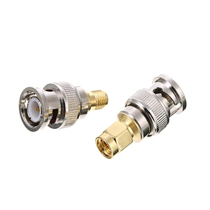 SMA to BNC RF Adapter BNC Male to SMA Male RF Coaxial Adapter SMA Plug to BNC Plug RF Connector Coax Adapter