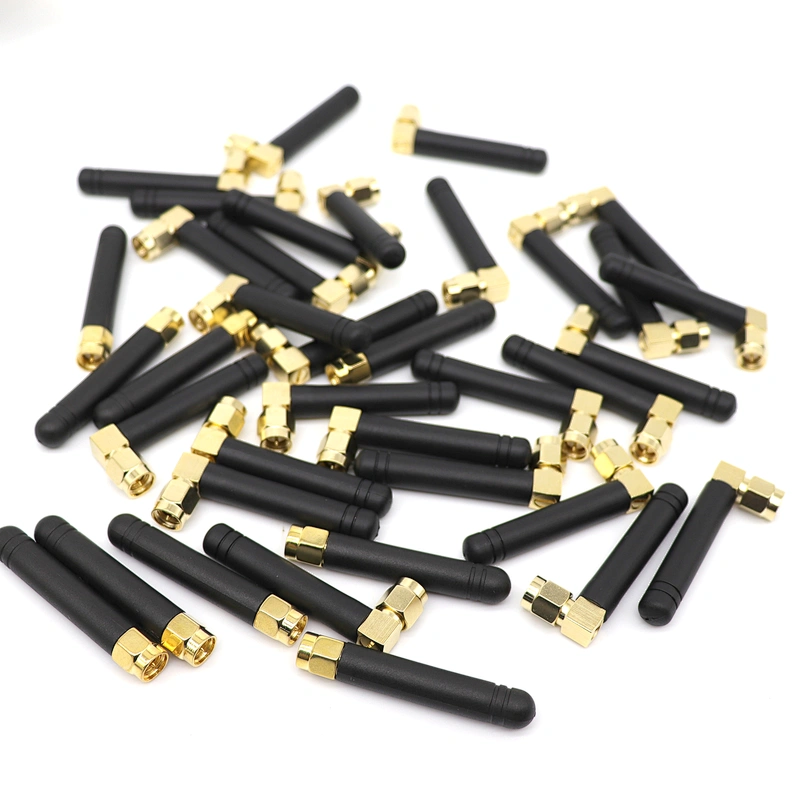 High Gain wifi gsm 433MHZ 868MHZ 915MHZ 2dbi 3dbi rubber duck  whip omni terminal antenna