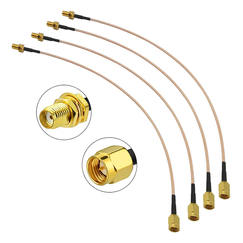 Extension RG316 Cable RP-SMA Male to RP-SMA Female Antenna Adapter