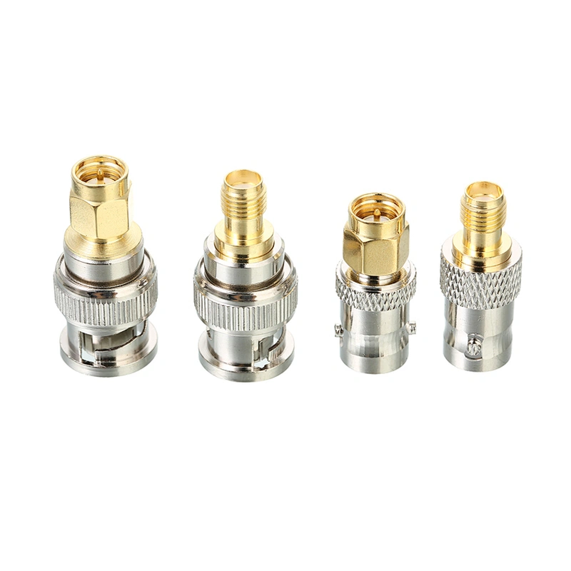 SMA to BNC RF Adapter BNC Male to SMA Male RF Coaxial Adapter SMA Plug to BNC Plug RF Connector Coax Adapter