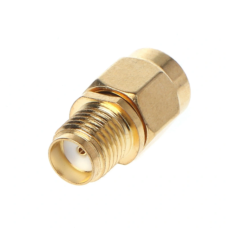 RF SMA adapter SMA Female to RP SMA Male Plug Connector Adapter Gold Plated Straight Coaxial RF Adapter