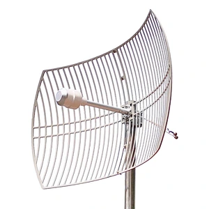 High Gain Long Range 3G 4G Lte 2*24dbi 1700-2700MHz Outdoor Directional MIMO Grid Parabolic Antenna