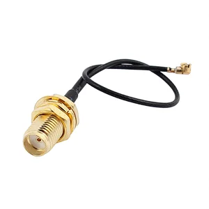 Factory price rf coaxial cable connector rg174 rg316 rg178 rf 1.13 with SMA TNC BNC FME TS0 CRC9 UFL connector