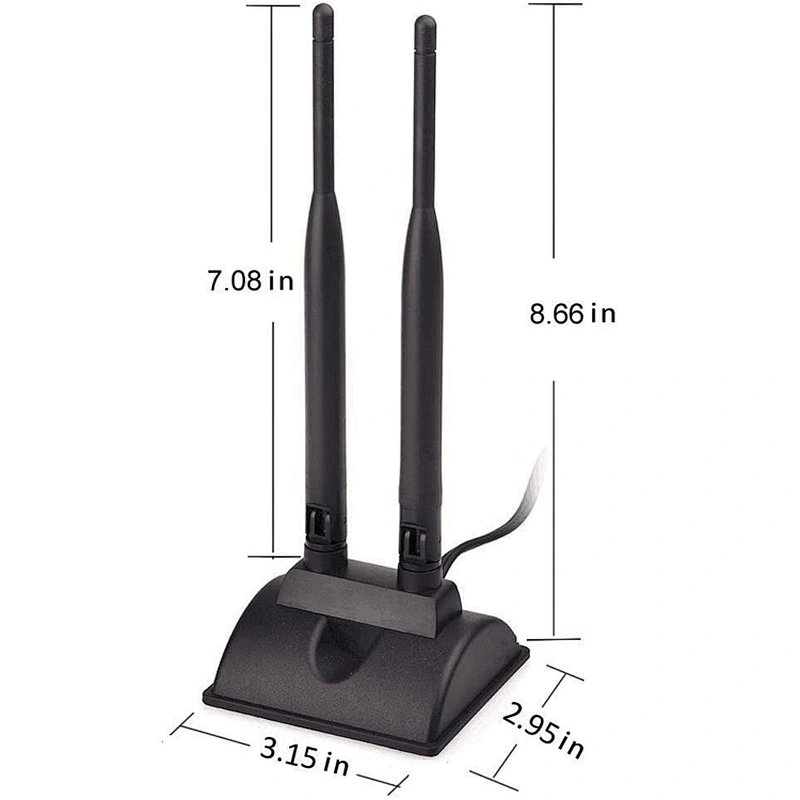 Dual Band 2.4GHz 5.8GHz WiFi Antenna USB Adapter  PCI  PCI-E Cards Router Signal Booster