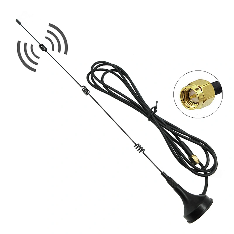 Spring base GSM signal receiver antenna quad-band magnetic mount mobile car antenna