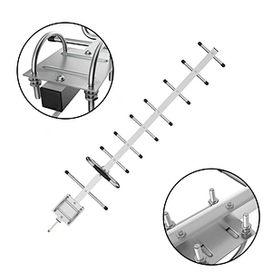 Broadband Gsm 900mhz YAGI antenna for outdoor networking Pole Mounting YAGI antennas