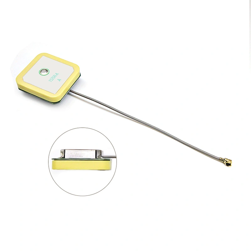 High Gain 28dbi 1575.42MHz IPEX IPX MHF4 Interface GPS Built-in Ceramic Active Antenna for Navigation