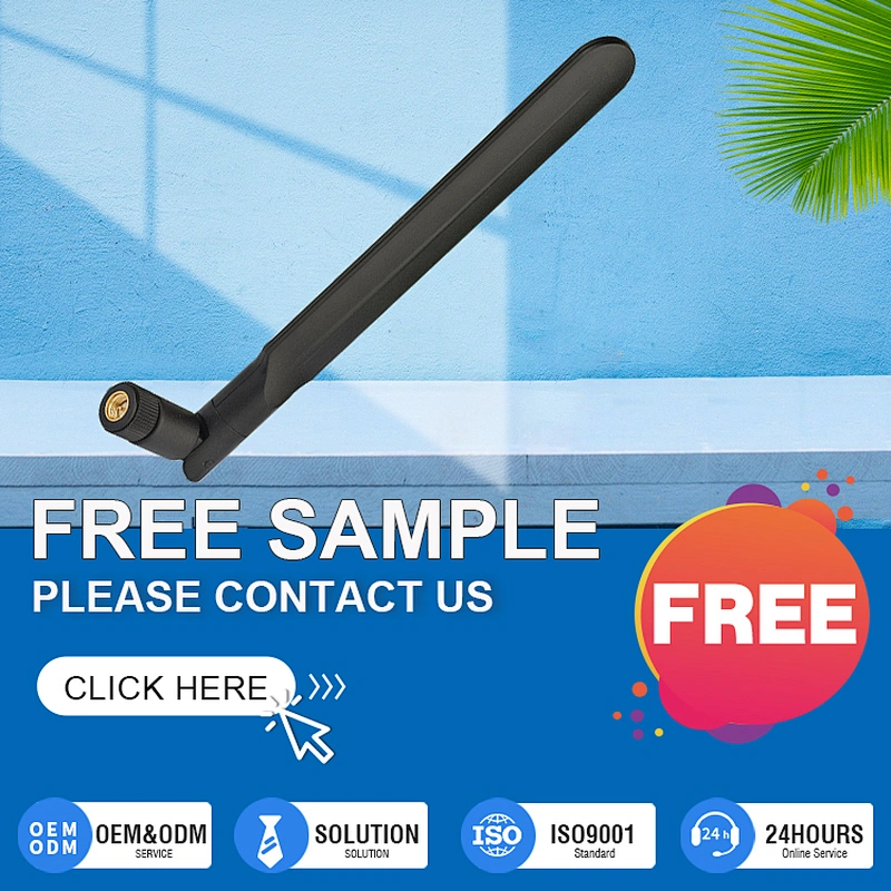 High Gain 7dBi Omni 2.4GHz Hotspot Wireless Router 2.4G WiFi Rubber Duck Antenna with SMA Connector