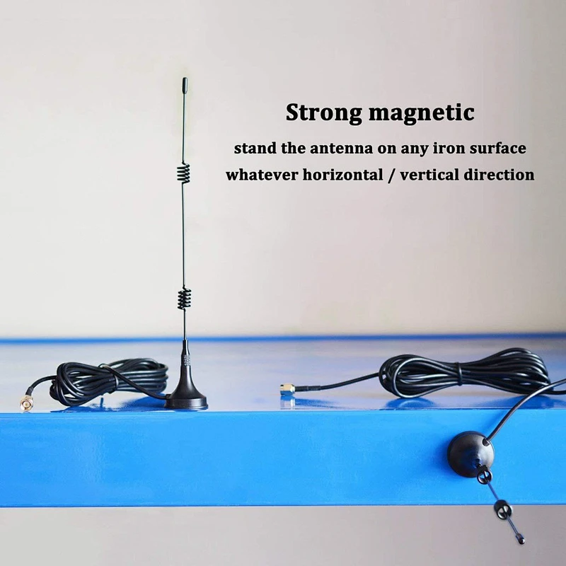 3dbi 2400-2483 MHz magnetic mount whip wifi antenna for Signal Booster