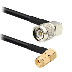 Coaxial Cable RG174 SMA Male cable Connector To Right Angle TNC Male Connector Assemblies In Stock