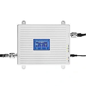 27dBm Triple Band 900 1800 2100 Cell Phone Signal Repeater GSM DCS WCDMA 3G 4G Signal Booster