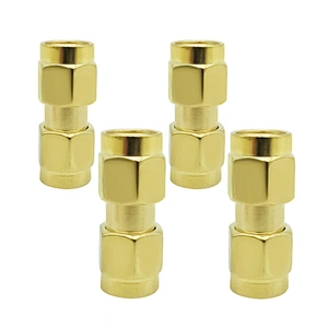 SMA male to SMA male gold connector IP67 waterproof adapter