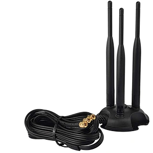 Long Range Magnetic Antenna Wifi Dual Frequency Lorn Surface Three SMA Plug