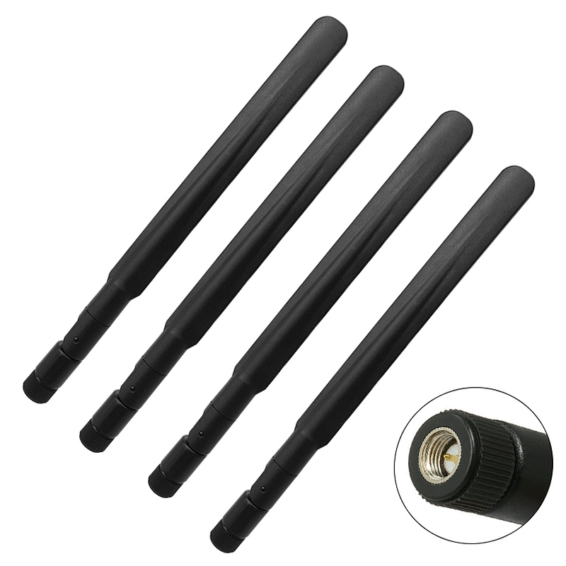 High Gain 2.4ghz 5.8ghz dual antenna Sma Rod rubber Antenna for Booster