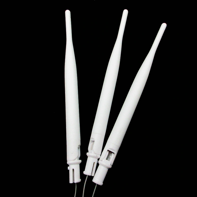 stock Processing 2.4ghz Omni Wifi rubber router antenna 5dbi with 1.13 cable white