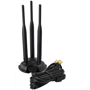 Long Range Magnetic Antenna Wifi Dual Frequency Lorn Surface Three SMA Plug
