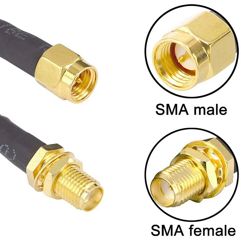Loss Coaxial Extension Cable 50 ohm Coaxial 3DFB Cables SMA Male Plug to RP SMA Female Jack