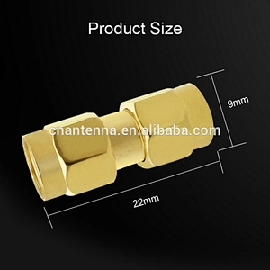 SMA Male to SMA Male Connectors RF Coaxial Adapter SMA Male Coupler for Antenna Radio WiFi