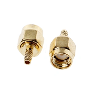 SMA-Male Connector BRASS gold-plated Jack crimp RG174 RG316 LMR100 LMR200 LMR240 cable