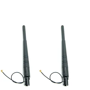 Omni 3dbi 2g rubber external antenna with IPEX/UFL 1.13 pigtail Cable