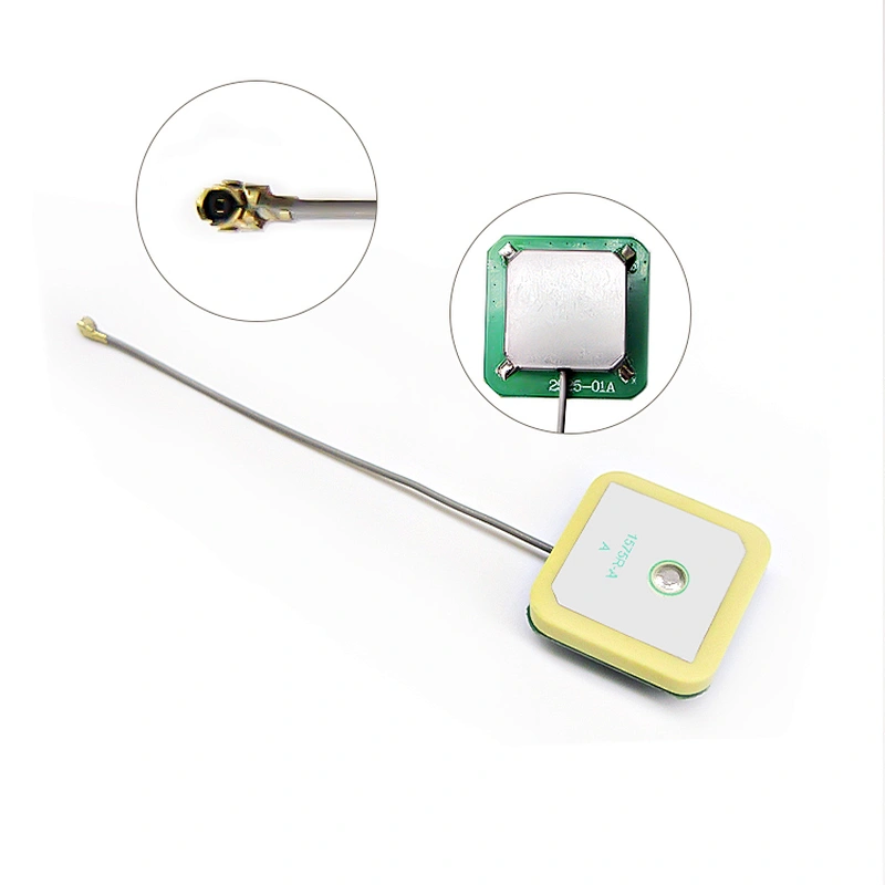 High Gain 28dbi 1575.42MHz IPEX IPX MHF4 Interface GPS Built-in Ceramic Active Antenna for Navigation