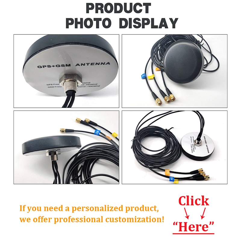 Waterproof 28dBi Screw Mount 3-in-1 GPS Vehicle Antenna With Amplifier for Car Navigation