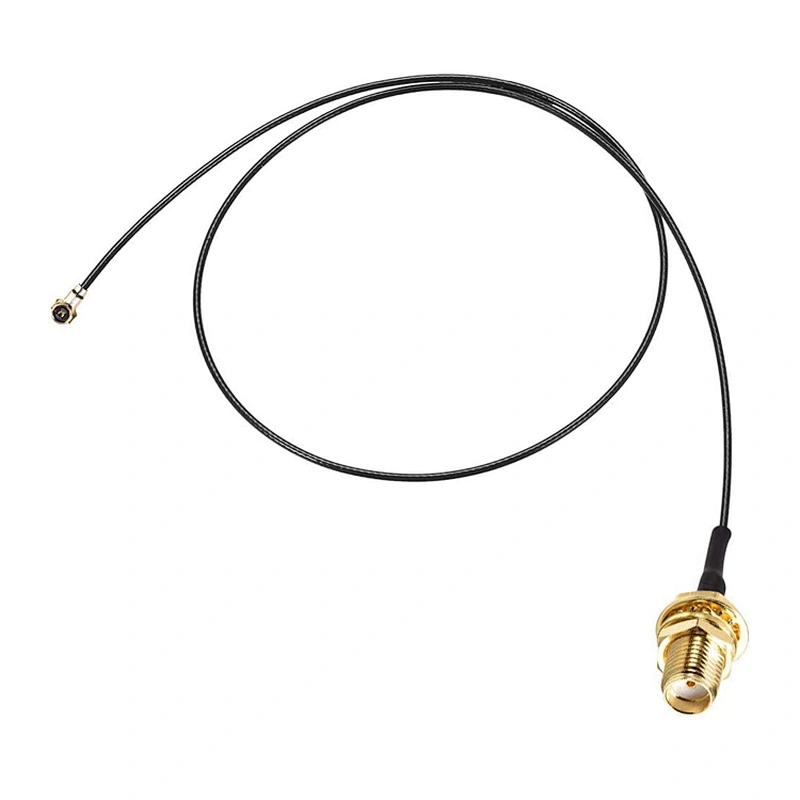 RF0.81 Distribution electrical IPEX 4 to RP-SMA-K Antenna WiFi Pigtail Cable 10cm Black