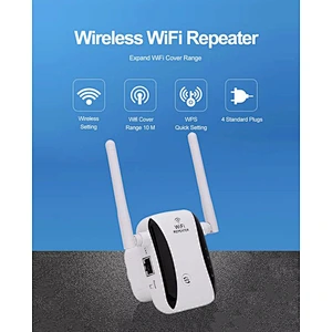 Network Router 300Mbps Range Extender 802.11N/B/G Wireless 2.4G Wifi Signal Repeater Antenna