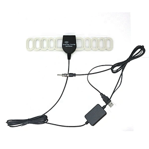 High Gain 23dBi UHF VHF Car Patch Antenna Amplified Satellite Digital TV Antenna For Car