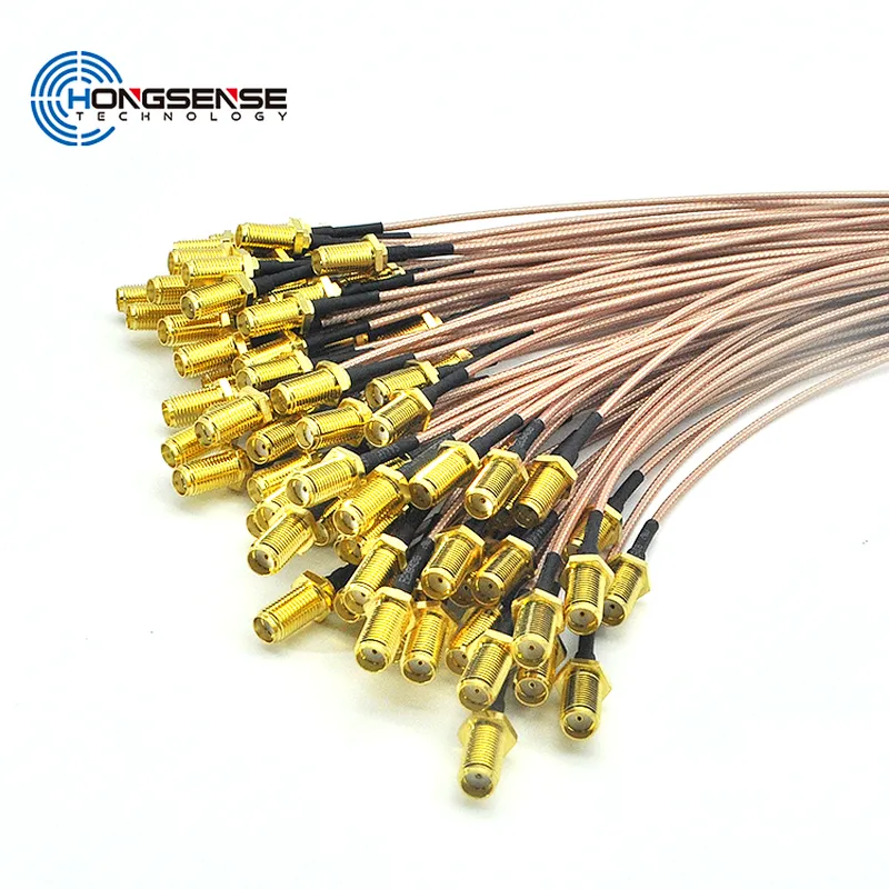RG178 Coaxial Cable In Communication Usage With SMA To stripped end Connector