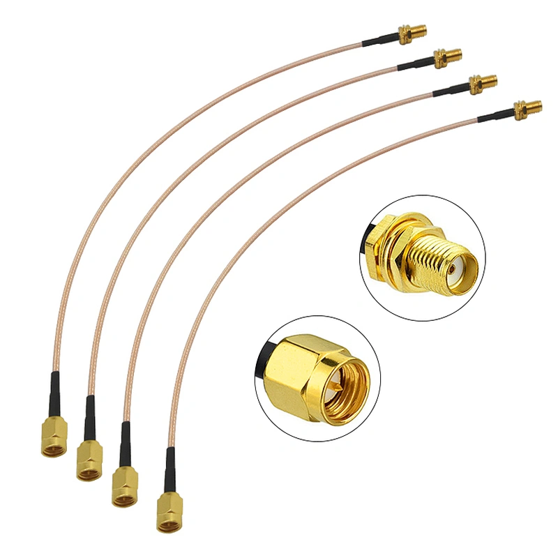 Extension RG316 Cable RP-SMA Male to RP-SMA Female Antenna Adapter